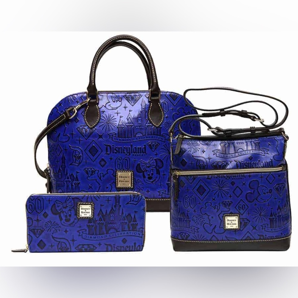 Dooney and Bourke RARE DISNEYLAND ANNIVERSARY PURSE blue limited edition!